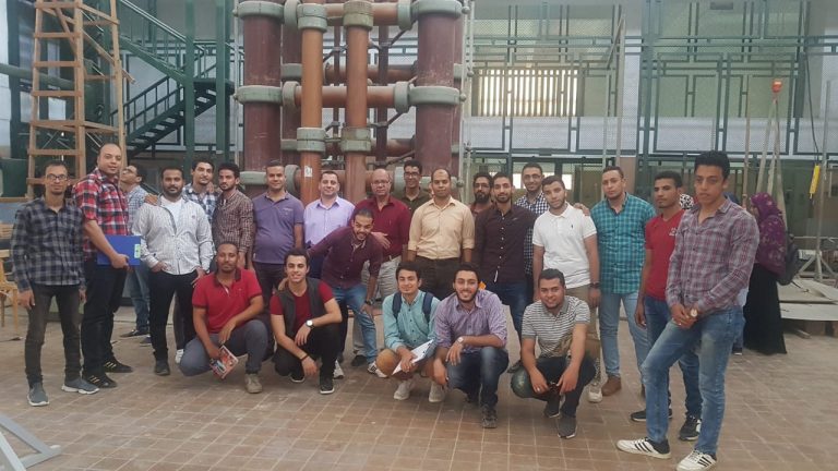 قيام كلية الهندسة برحلة علمية لكلية الهندسة جامعة اسيوط
