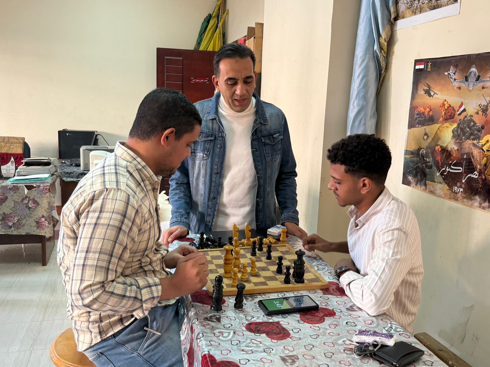 من ضمن فاعليات الأنشطة الطلابية للكليه في مسابقتي الشطرنج والقدم
